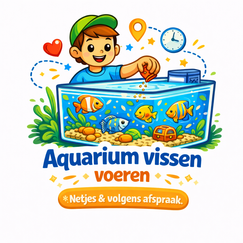 Aquarium vissen voeren