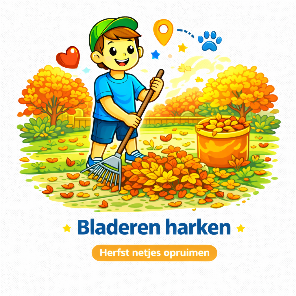 Bladeren harken