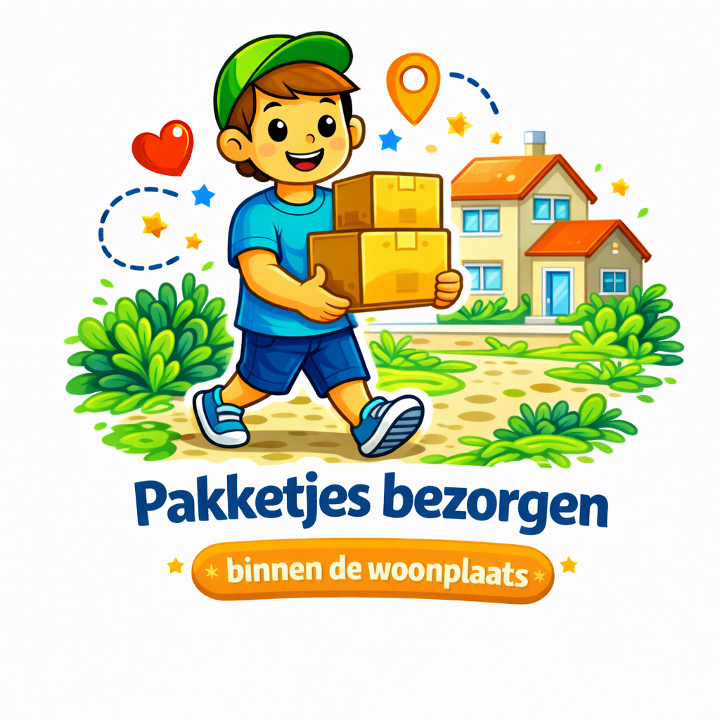Pakketjes binnen de woonplaats bezorgen