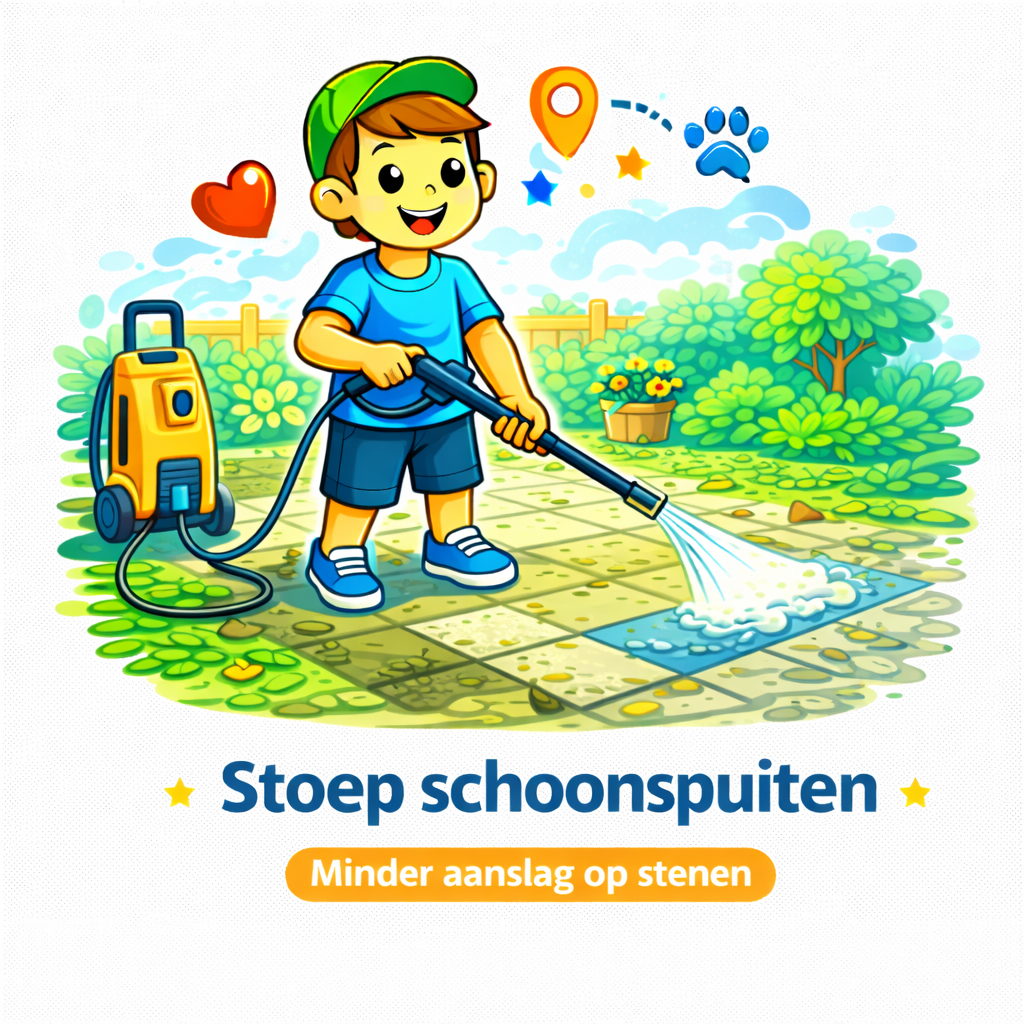 Stoep schoonspuiten