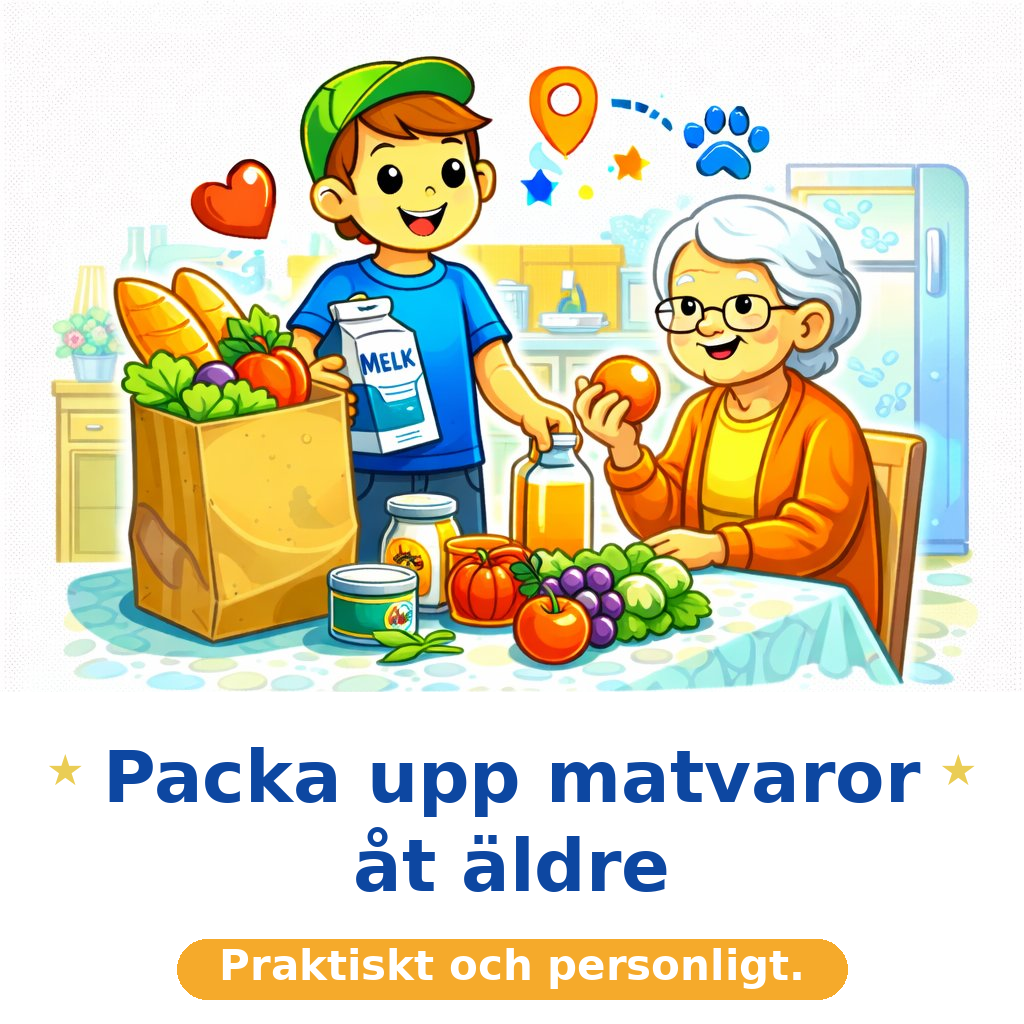 Packa upp matvaror