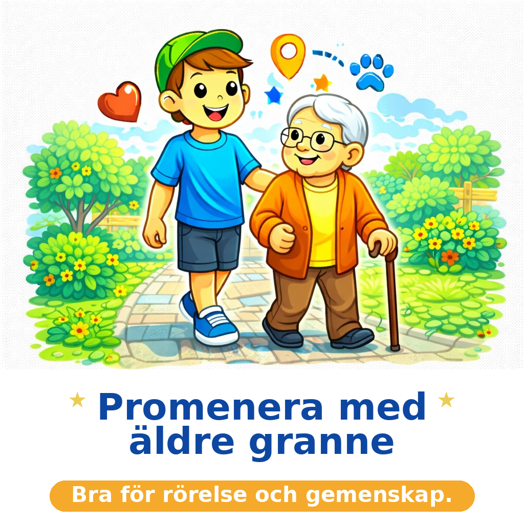 Promenader med äldre grannar